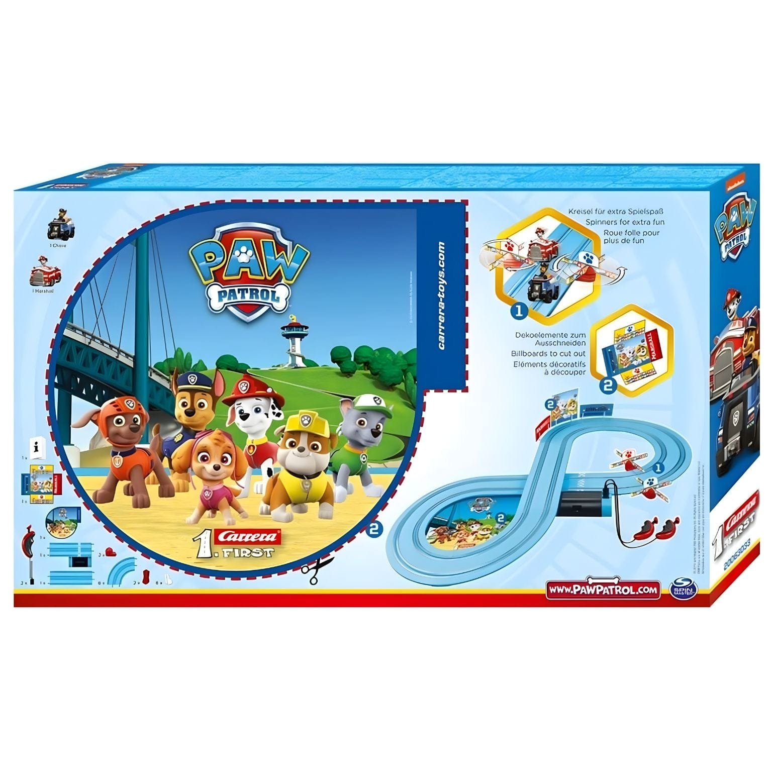 Apresentamos Pista de carros Patrulha Pata com o SKU 853033824 recomendado para + 3 anos