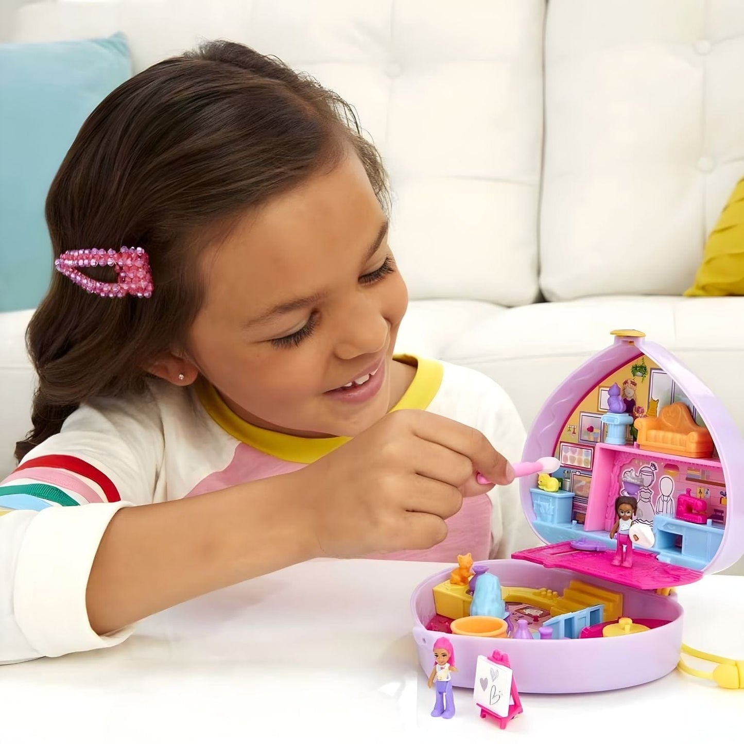Apresentamos Polly Pocket - Atelier de pintura com o SKU 20570124 recomendado para + 4 anos