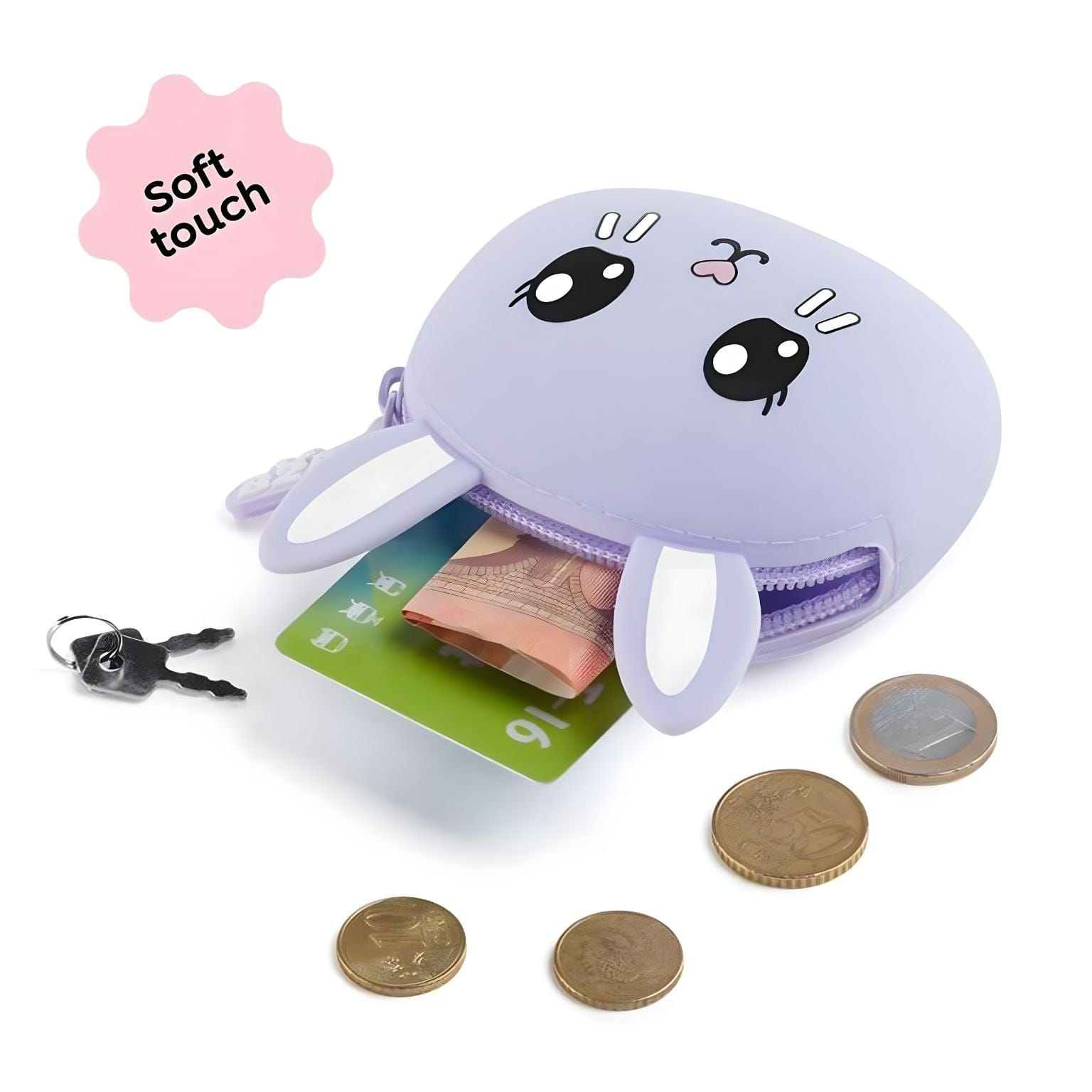 Apresentamos Porta Moedas silicone Coelho com o SKU 921939625 recomendado para + 3 anos