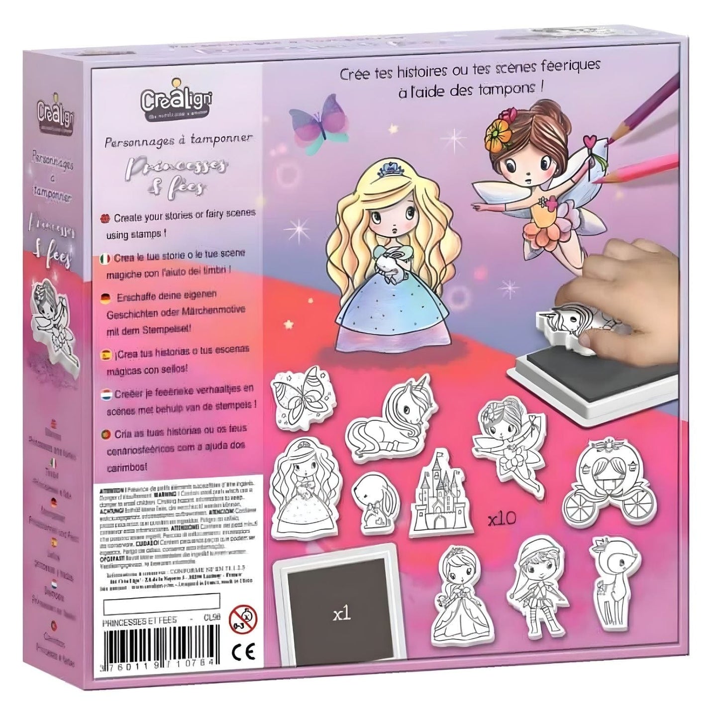 Apresentamos Carimbos Princesas e Fadas com o SKU 711078425 recomendado para + 4 anos