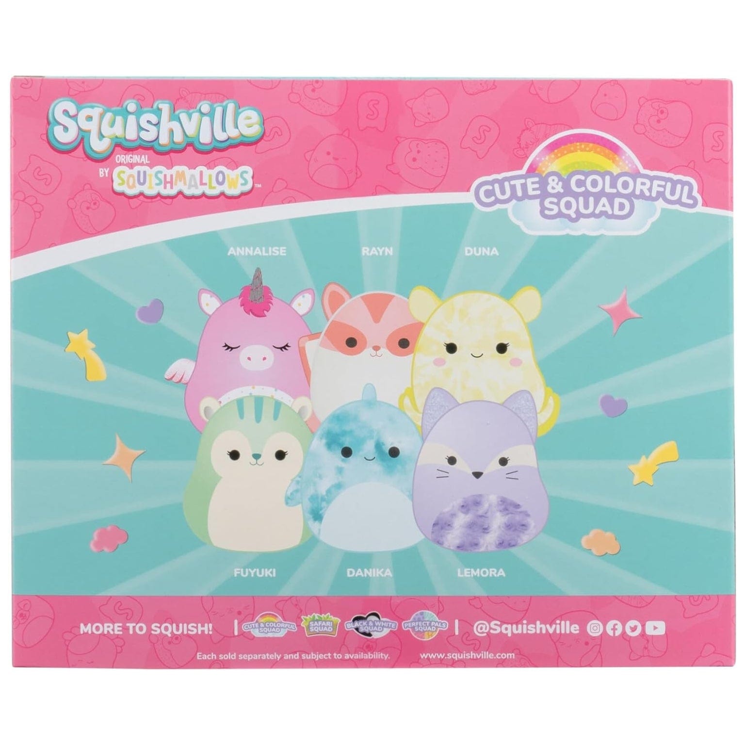 Apresentamos Squishville Mini Squishmallows - Esquadrão Colorido com o SKU 23050724 recomendado para + 3 anos
