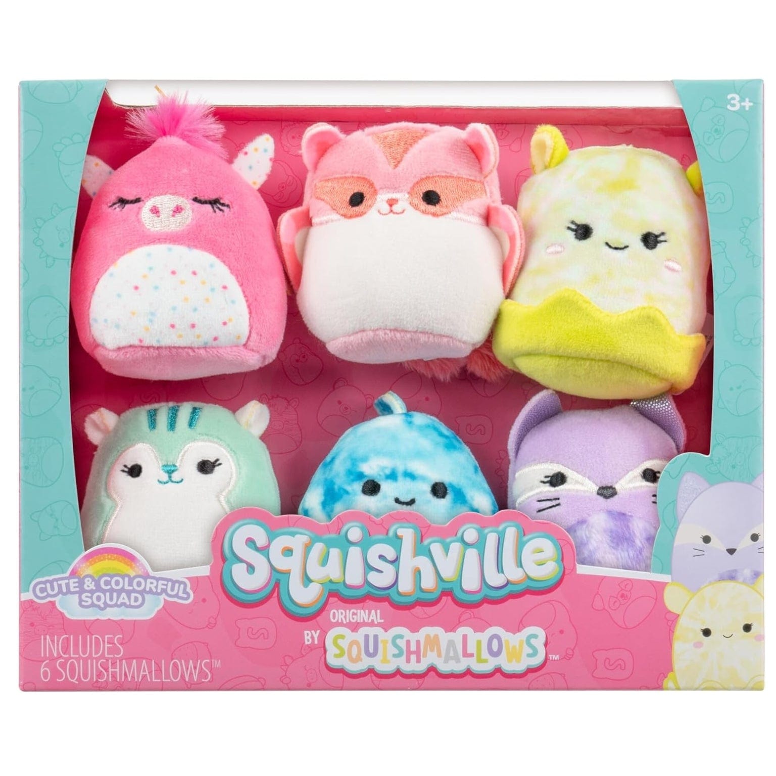 Apresentamos Squishville Mini Squishmallows - Esquadrão Colorido com o SKU 23050724 recomendado para + 3 anos
