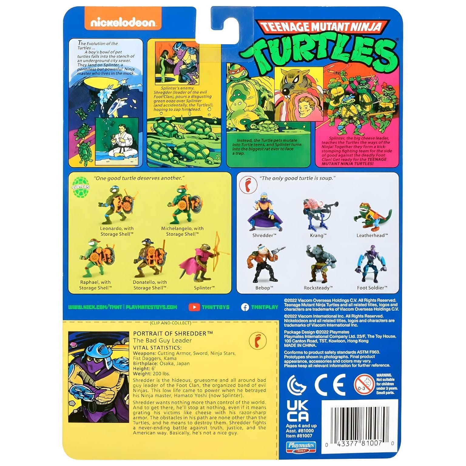 Apresentamos Tartarugas Ninja Classic - Shredder com o SKU 233879525 recomendado para + 4 anos