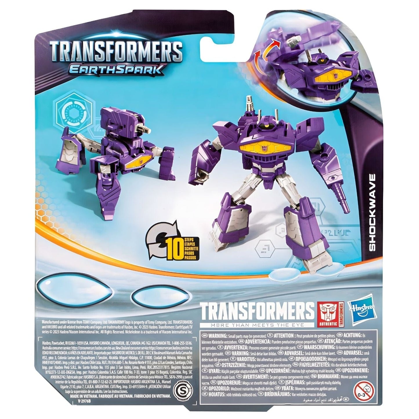 Apresentamos Transformers Earthspark Warrior Shockwave com o SKU 907842824 recomendado para + 6 anos