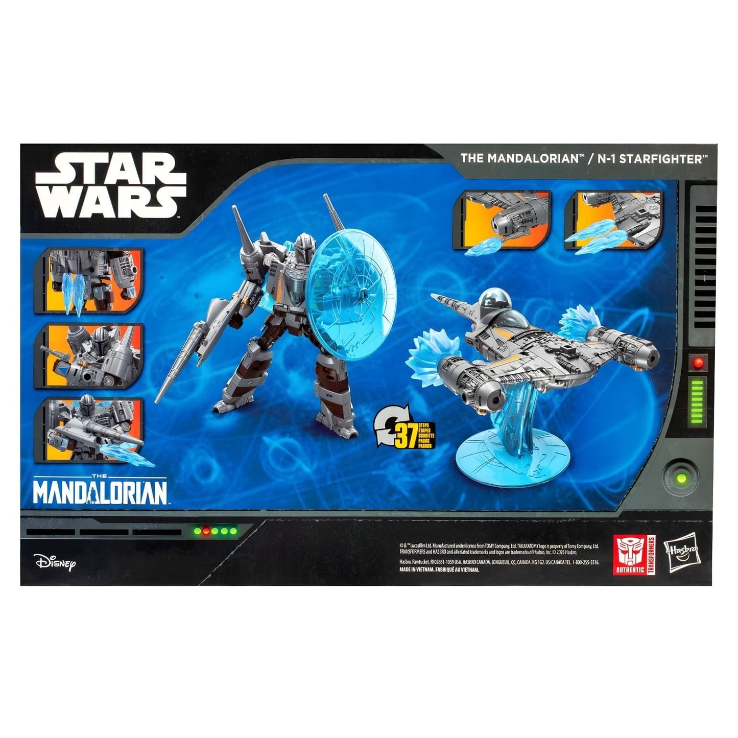 Apresentamos Transformers Star Wars The Mandalorian N-1 Starfighter com o SKU 860098525 recomendado para + 8 anos