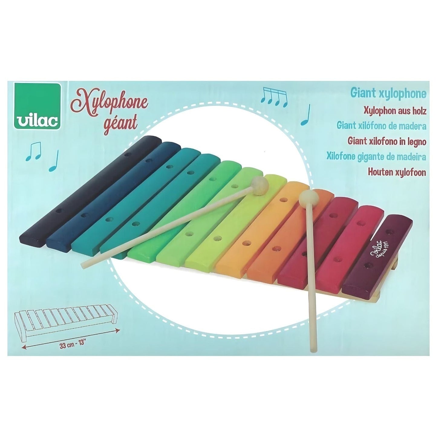 Apresentamos Xilofone Arco-íris em metal com o SKU 26835925 recomendado para + 3 anos