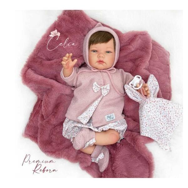 Apresentamos Boneca Célia Premium Reborn com o SKU 36021423 recomendado para + 3 anos