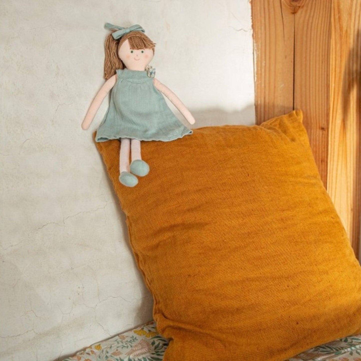 Apresentamos Boneca de Pano com Vestido verde com o SKU 790186122 recomendado para + 0 meses