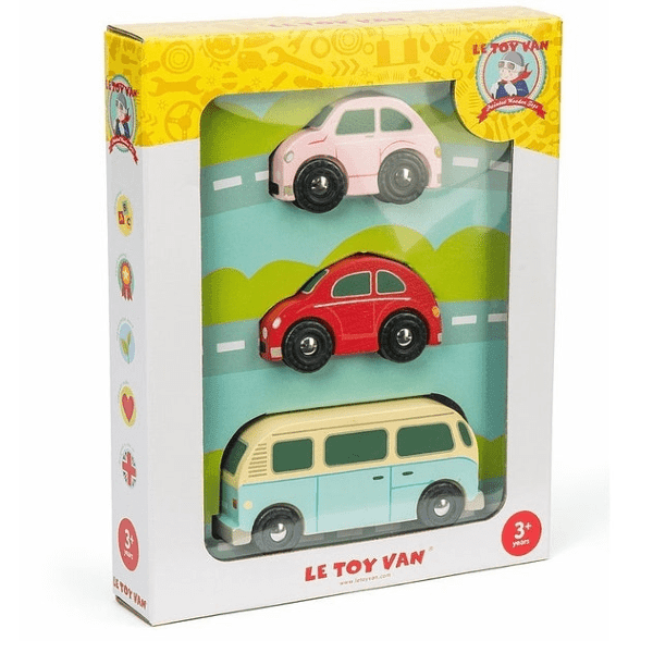 Apresentamos Conjunto de 3 veículos Retro com o SKU 40046323 recomendado para + 3 anos