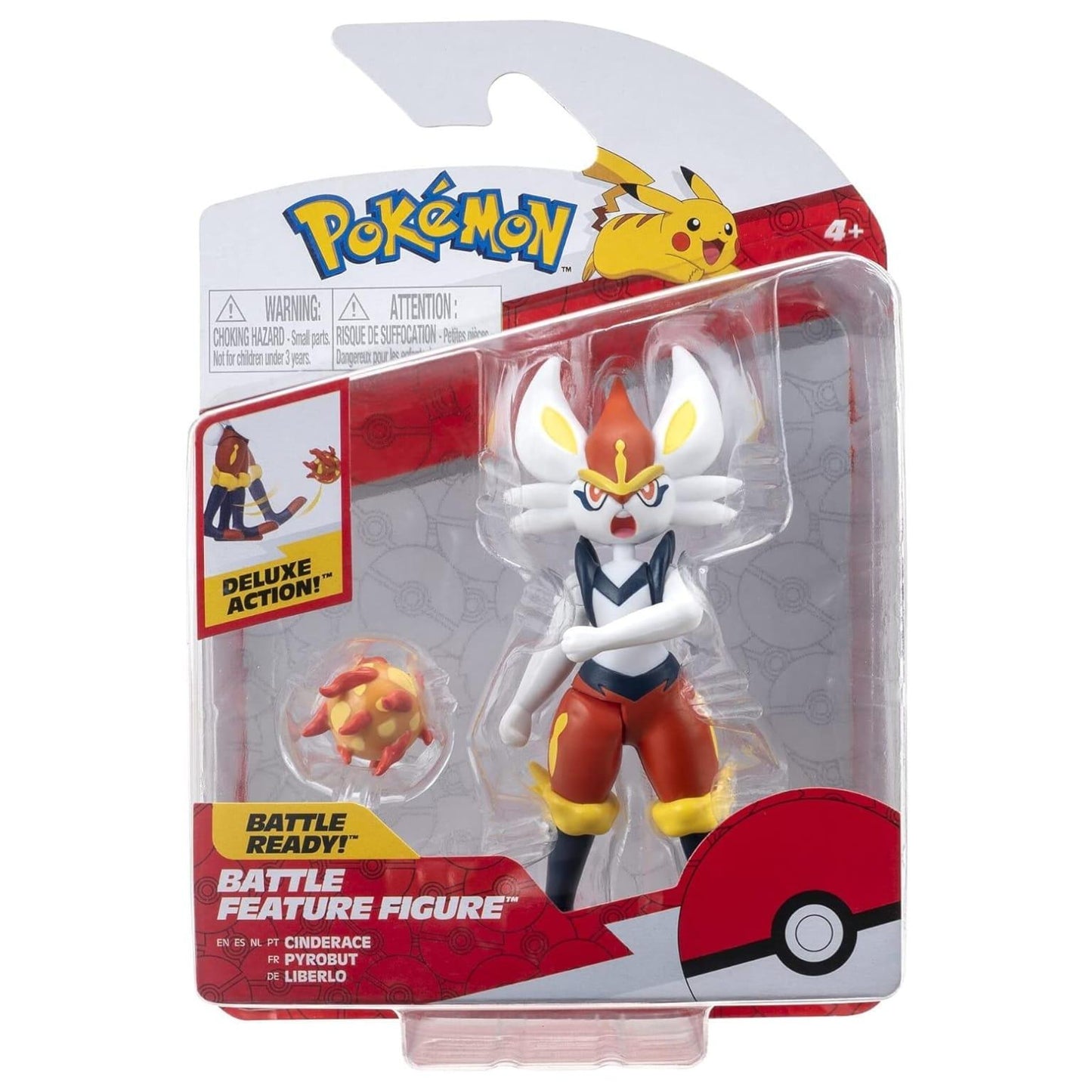 Apresentamos Figura de Batalha Pokémon – Cinderace com o SKU 23016424 recomendado para + 4 anos