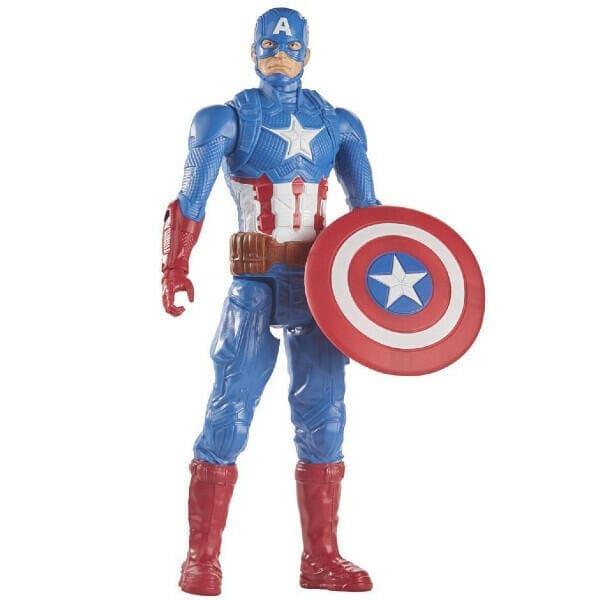 Apresentamos Figura Titan Capitão América com o SKU 90787722 recomendado para + 3 anos