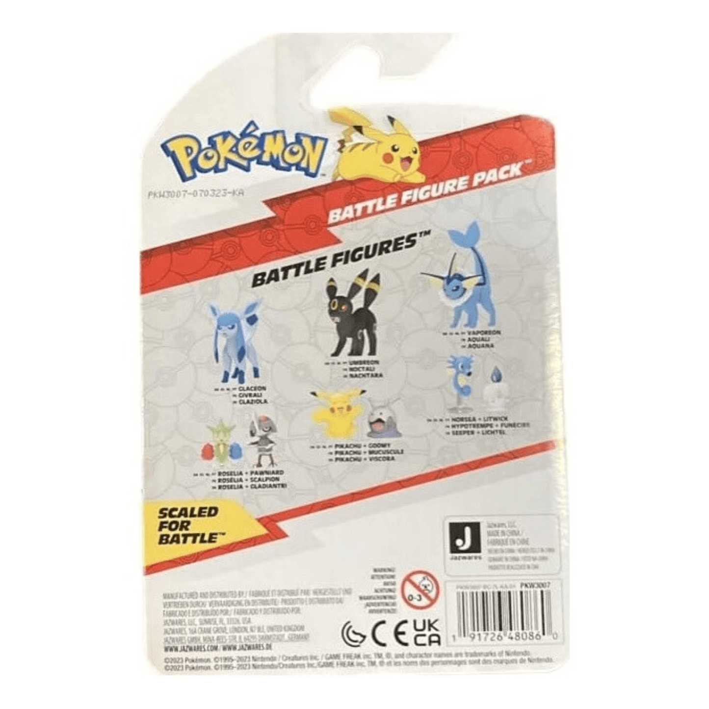 Apresentamos Figuras de batalha Pokémon – Pikachu e Goomy com o SKU 23300724 recomendado para + 4 anos