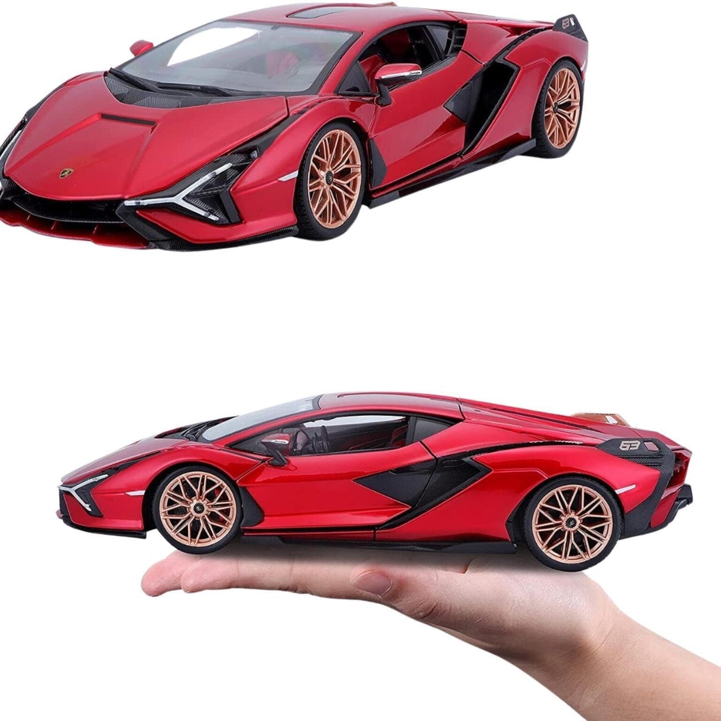 Apresentamos Lamborghini Sian FKP 37 Vermelho com o SKU 689818624 recomendado para + 3 anos