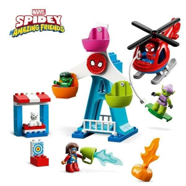Apresentamos Lego Duplo Spider-Man e Amigos: Aventura na Feira Popular com o SKU 661096322 recomendado para + 2 anos