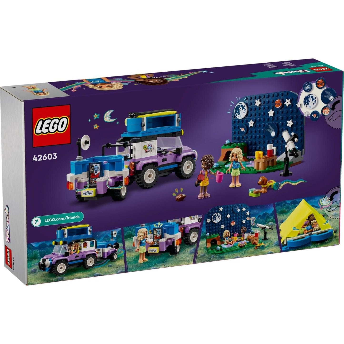 Apresentamos Lego Friends Veículo de Acampamento e Observação Astronómica com o SKU 664260324 recomendado para + 7 anos
