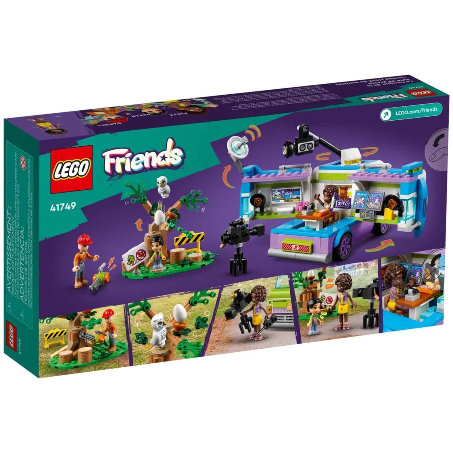 Apresentamos Lego Friends - Carrinha de Imprensa com o SKU 664174923 recomendado para + 6 anos