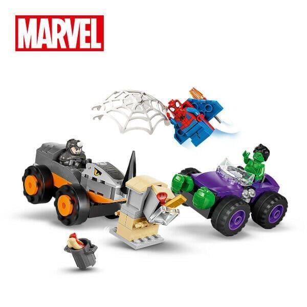 Apresentamos Lego Marvel Confronto de Camiões Hulk vs. Rhino com o SKU 661078222 recomendado para + 4 anos
