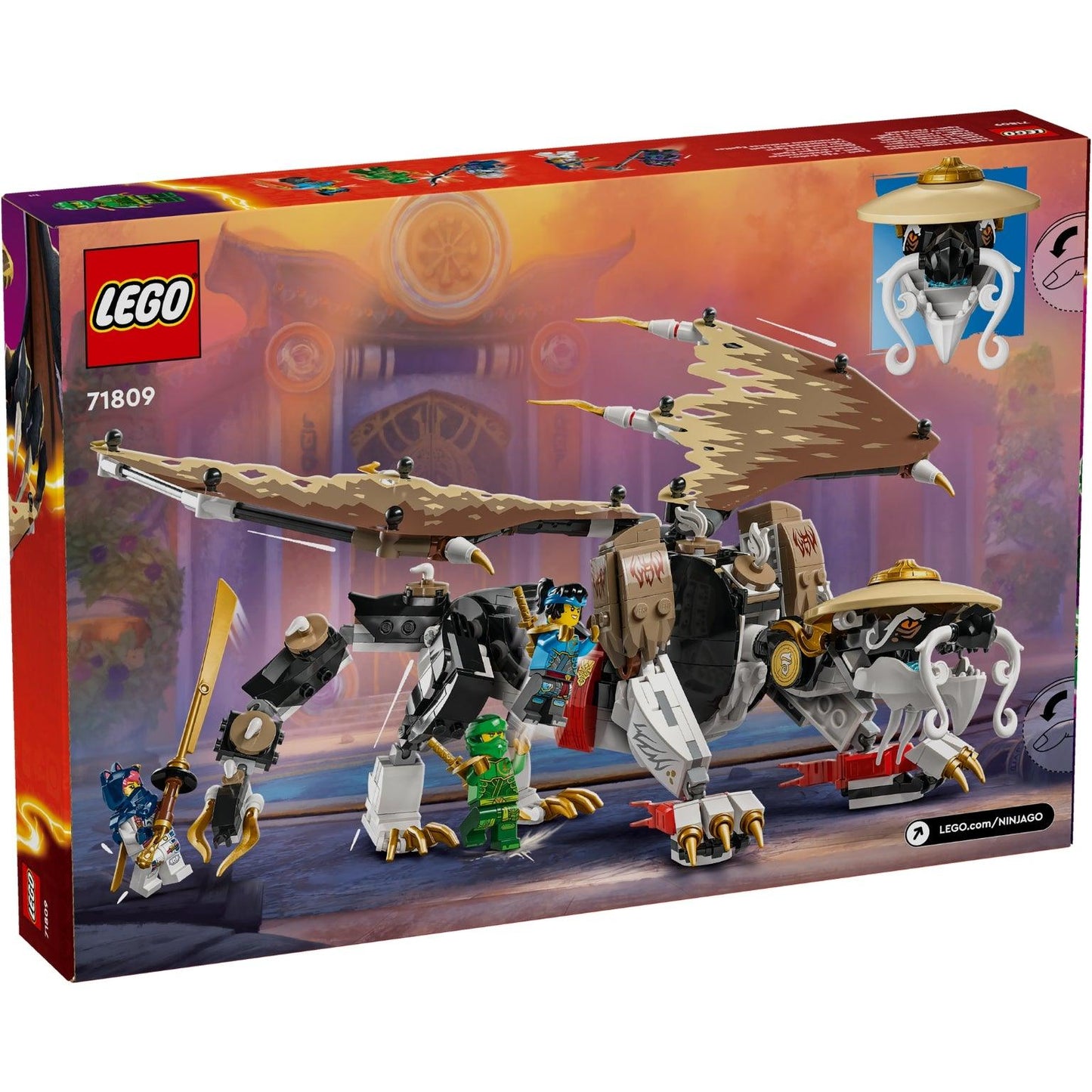 Apresentamos Lego Ninjago 71809 Egalt o Mestre Dragão com o SKU 667180924 recomendado para + 8 anos
