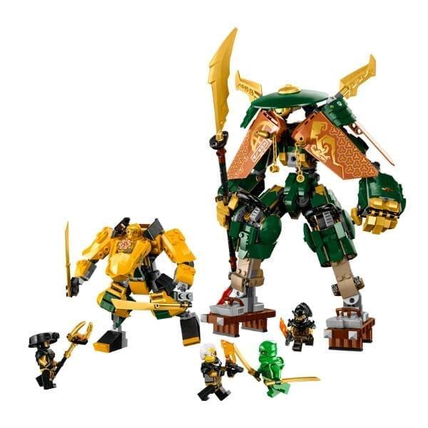 Apresentamos Lego Ninjago - Mechs da Equipa Ninja de Lloyd e Arin com o SKU 667179423 recomendado para + 9 anos