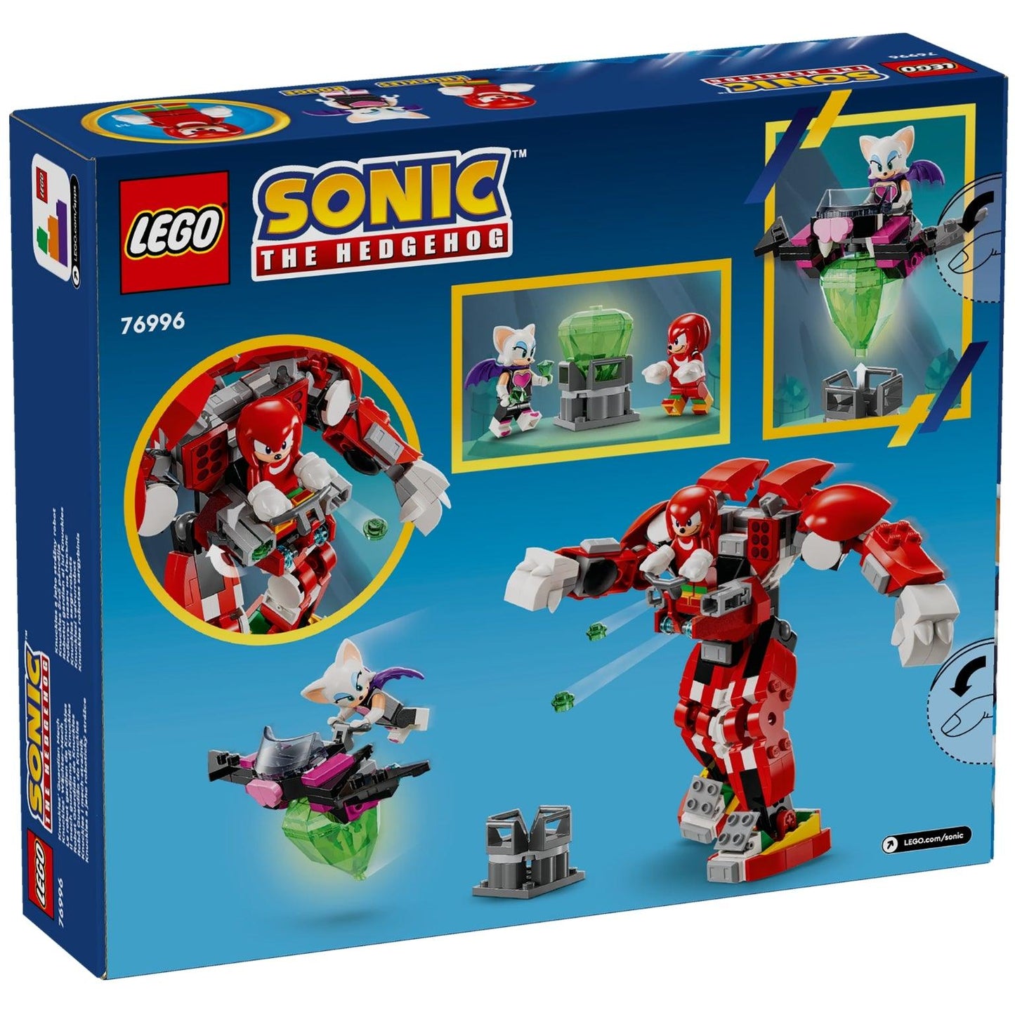 Apresentamos Lego Sonic Robô Guardião do Knuckles com o SKU 667699624 recomendado para + 8 anos