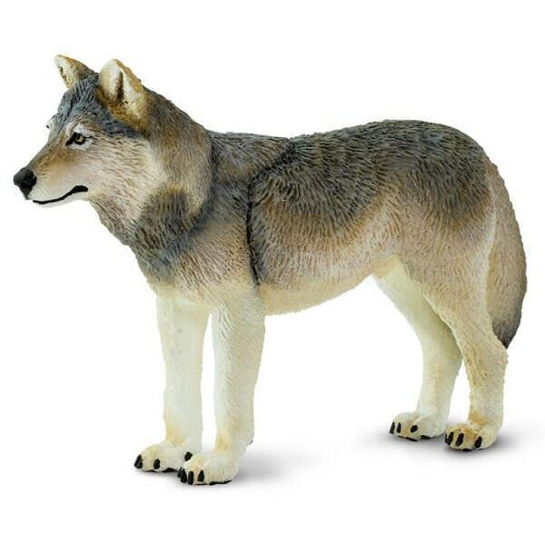 Apresentamos Figura de borracha - Lobo-Cinzento com o SKU 430050923 recomendado para + 3 anos