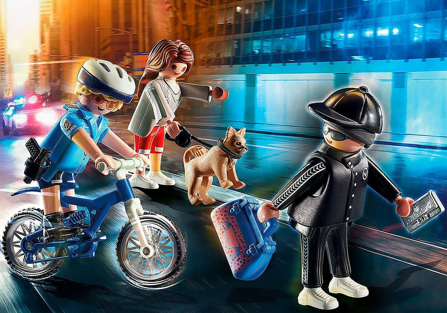 Apresentamos Playmobil Bicicleta da Polícia: Perseguição ao ladrão de carteiras com o SKU 657057321 recomendado para + 4 anos