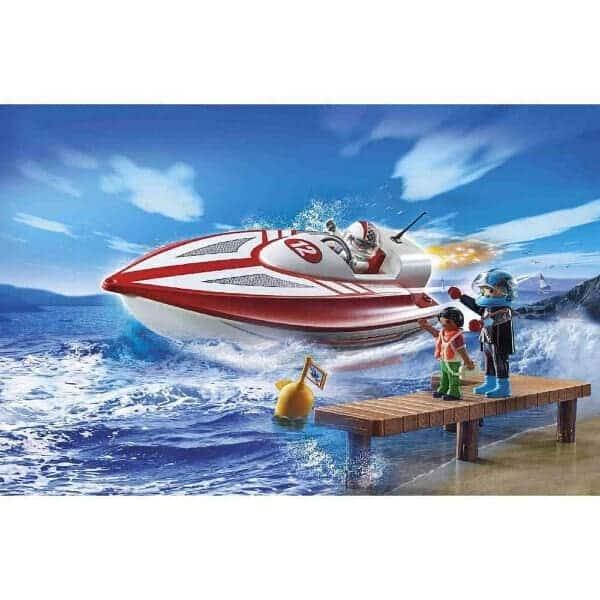 Apresentamos Playmobil Lancha com motor subquático com o SKU 657074422 recomendado para + 4 anos