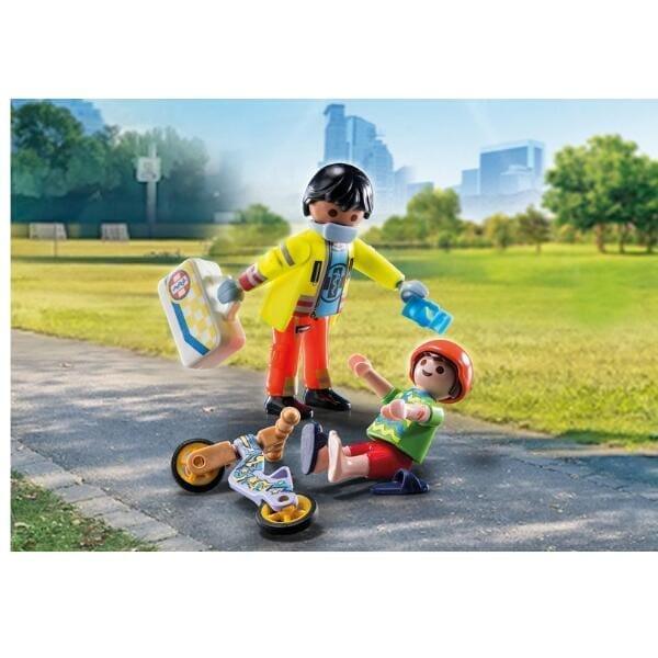 Apresentamos Playmobil Paramédico com paciente com o SKU 657124523 recomendado para + 4 anos