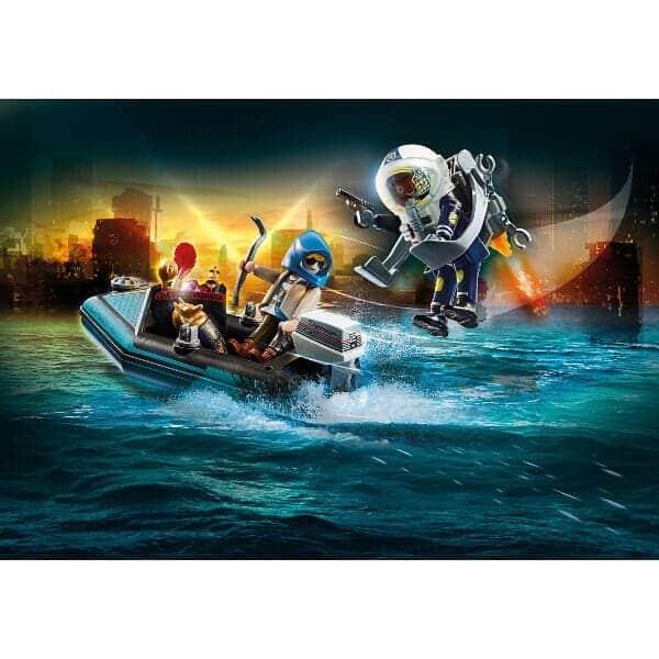 Apresentamos Playmobil Polícia Mochila Propulsora: detenção do ladrão de arte com o SKU 657078222 recomendado para + 4 anos