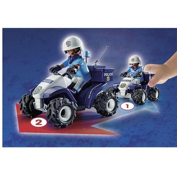 Apresentamos Playmobil Polícia Speed Quad com o SKU 657109223 recomendado para + 4 anos