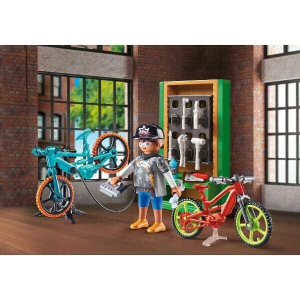 Apresentamos Playmobil Set de Oferta Oficina de E-Bicicletas com o SKU 657067422 recomendado para + 4 anos