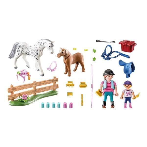 Apresentamos Playmobil - Starter Pack Cuidado dos Cavalos com o SKU 657125923 recomendado para + 4 anos