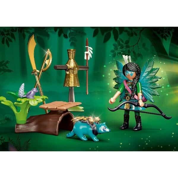 Apresentamos Playmobil Starter Pack Knight Fairy com guaxinim com o SKU 657090522 recomendado para + 7 anos