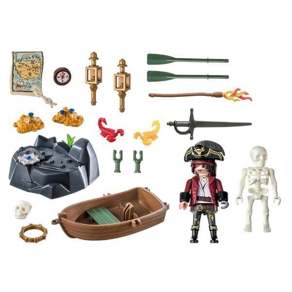 Apresentamos Playmobil - Starter Pack Pirata com Barco a remos com o SKU 657125423 recomendado para + 4 anos