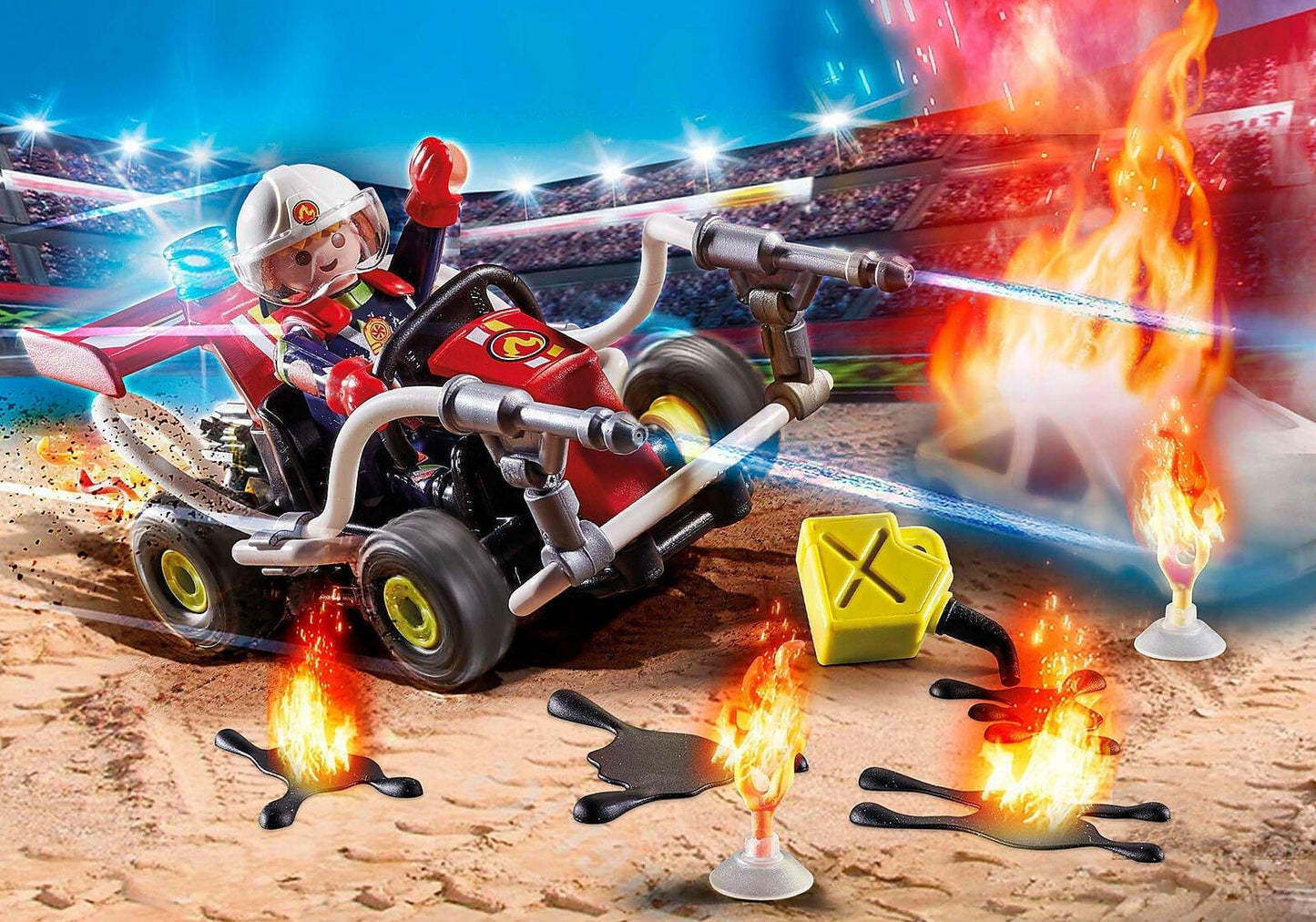 Apresentamos Playmobil Stuntshow Kart Bombeiro com o SKU 657055421 recomendado para + 4 anos