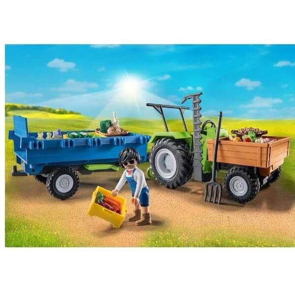 Apresentamos Playmobil Tractor com reboque com o SKU 657124923 recomendado para + 4 anos