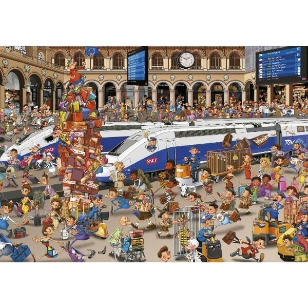 Apresentamos Puzzle 1000 pcs Estação de Comboios com o SKU 86556722 recomendado para + 12 anos