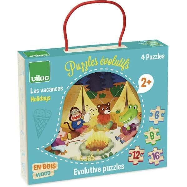 Apresentamos Puzzle Evolutivo Férias com o SKU 26263421 recomendado para + 2 anos
