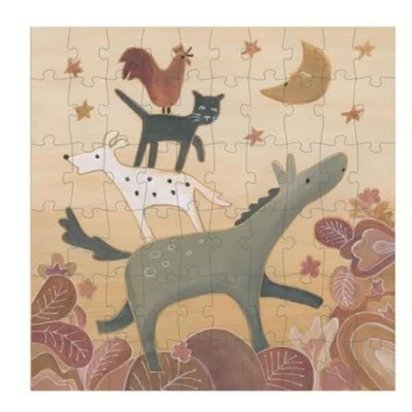 Apresentamos Puzzle - Músicos de Bremen 60 pçs com o SKU 727007923 recomendado para + 4 anos