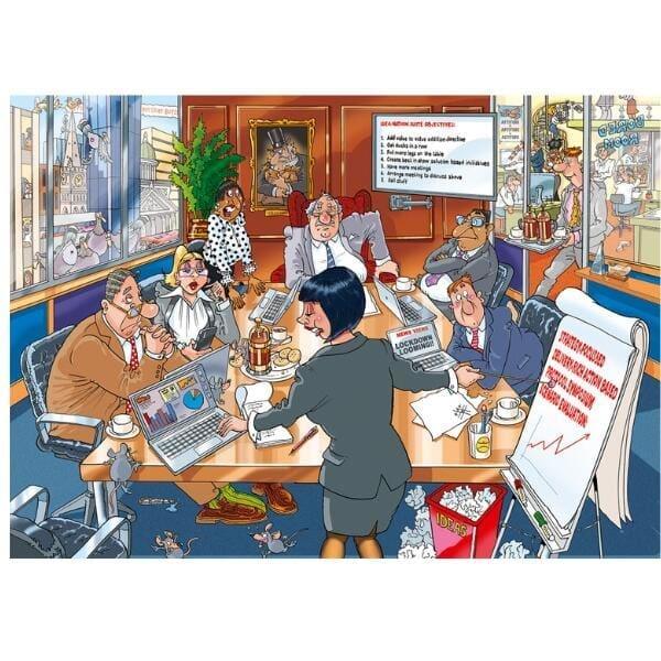 Apresentamos Puzzle Wasgij? 1000 pçs - Business as Usual! com o SKU 82501323 recomendado para + 12 anos