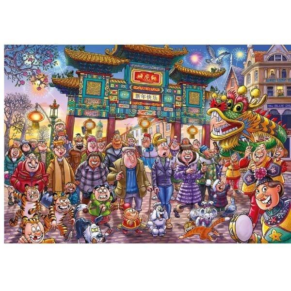 Apresentamos Puzzle Wasgij? 1000 pçs - Chinese New Year! com o SKU 82501123 recomendado para + 12 anos