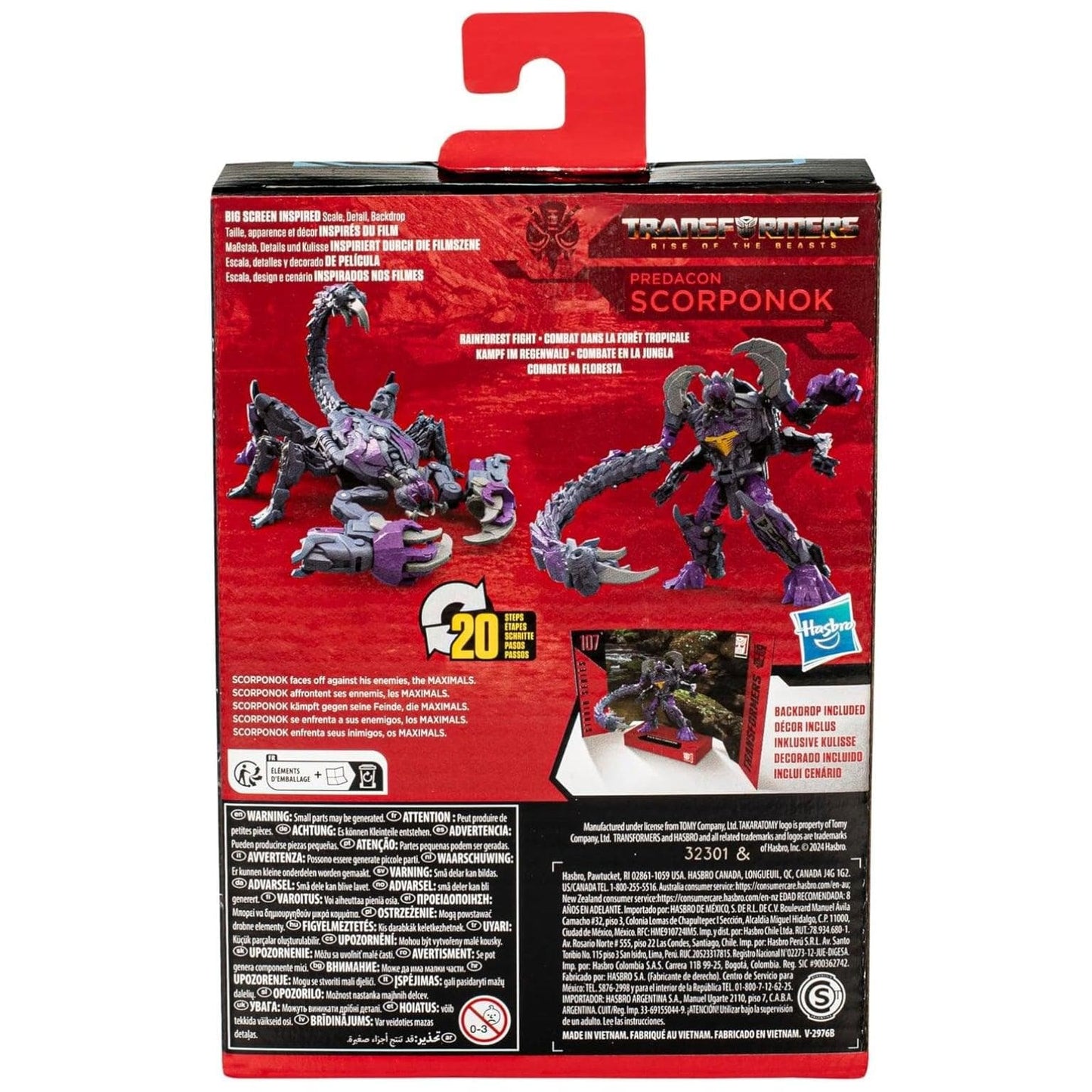 Apresentamos Transformers Predacon Scorponok com o SKU 86875524 recomendado para + 8 anos