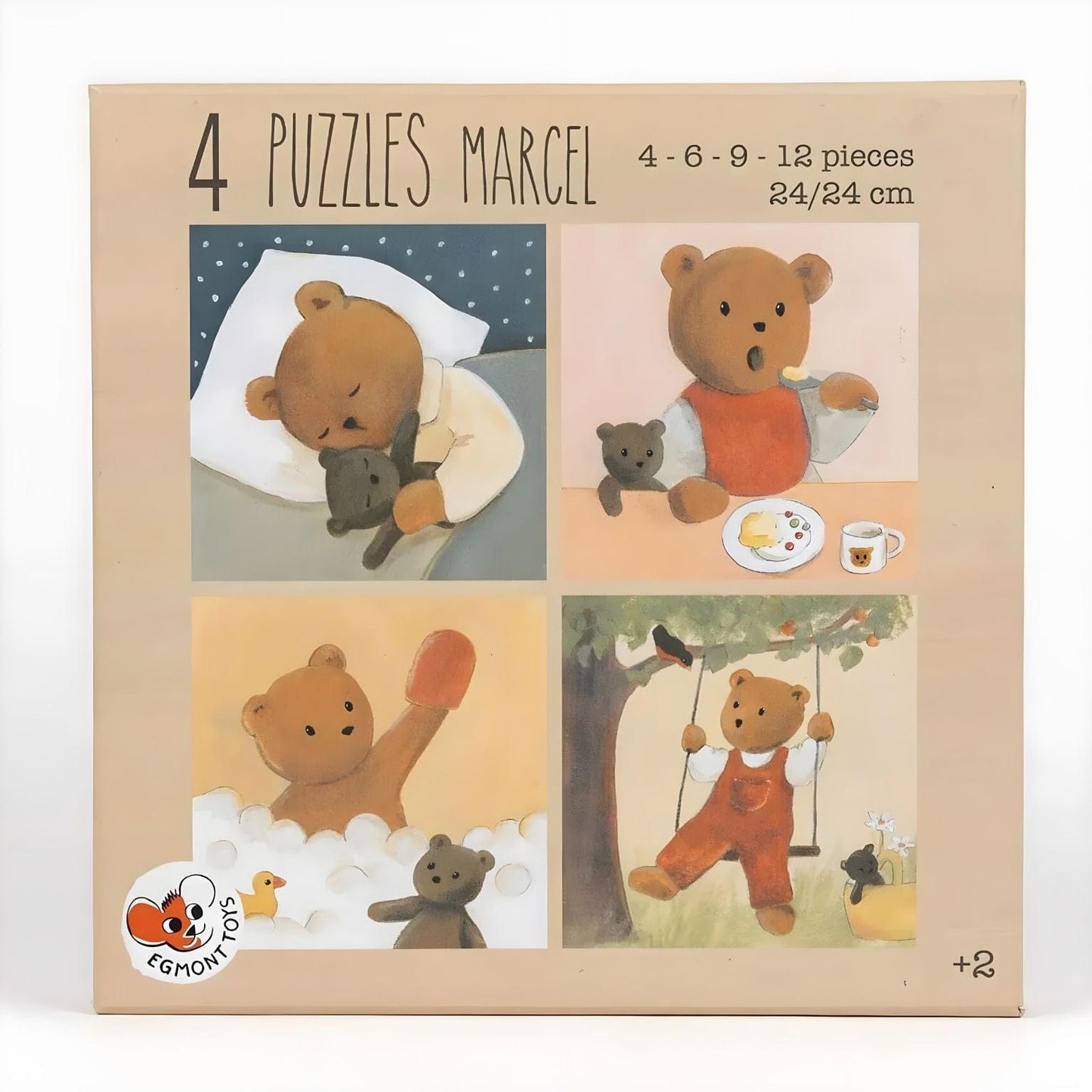 Apresentamos 4 Puzzles Marcel 24 cm com o SKU 727006425 recomendado para + 2 anos