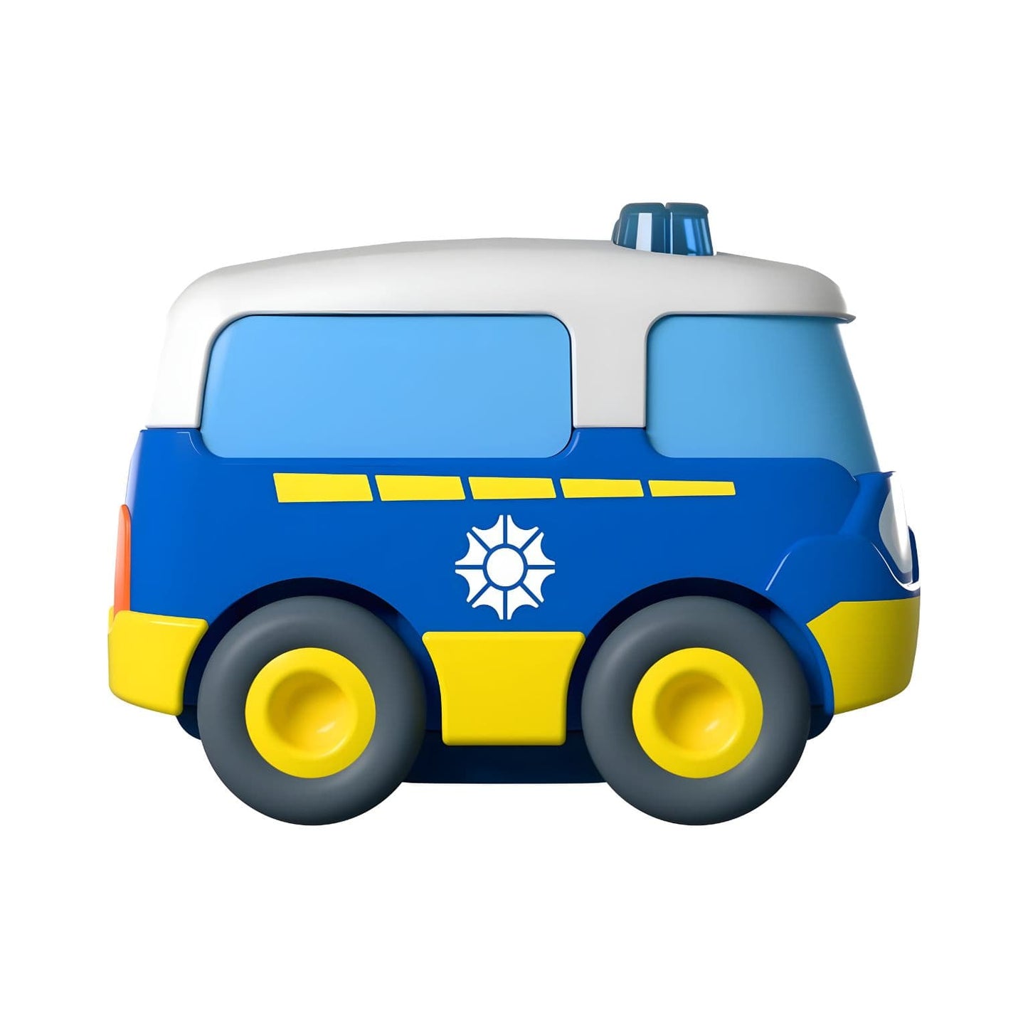 Autocarro da Polícia Azul de Fricção em vista adicional da embalagem