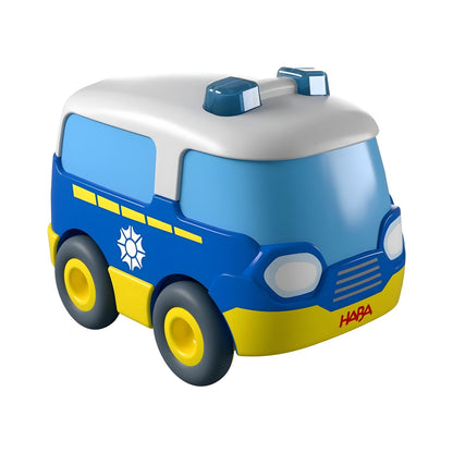 Autocarro da Polícia Azul de Fricção em fotografia de produto