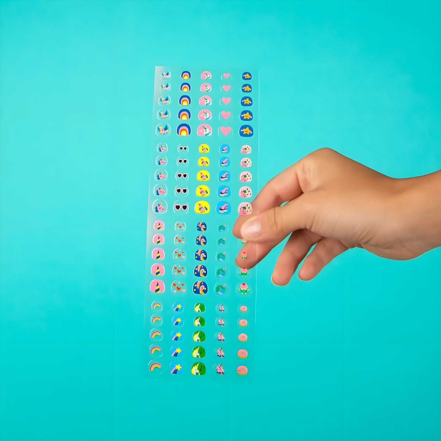 Autocolantes para as unhas -  Unicórnio Lily