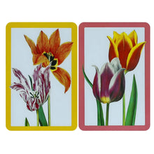 Baralho de Cartas Duplo Tulipas Piatnik com ilustrações florais coloridas e caixa dupla