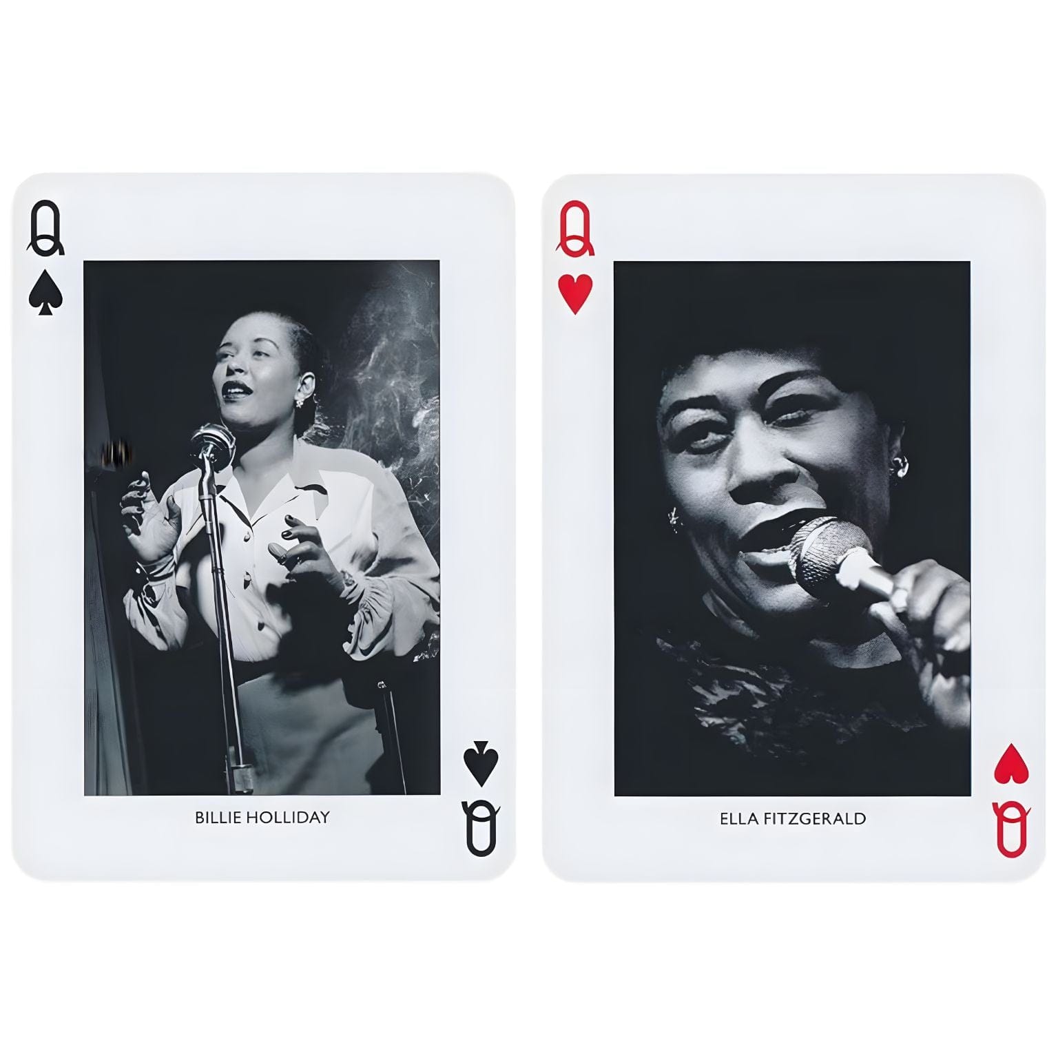Baralho de Cartas Jazz Piatnik com lendas do jazz e ilustrações vintage
