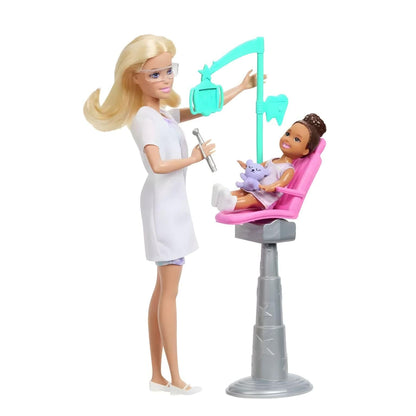 Barbie Quero ser Dentista com cadeira de dentista e acessórios de consulta