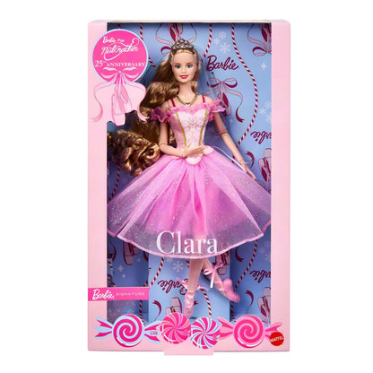 Barbie Signature Clara, boneca de coleção O Quebra-Nozes 25.º aniversário, com vestido rosa de bailarina